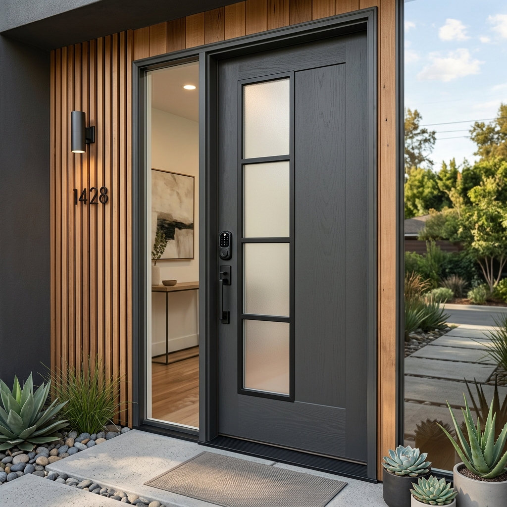 Andersen entry door + smart lock rough-in — Burbank